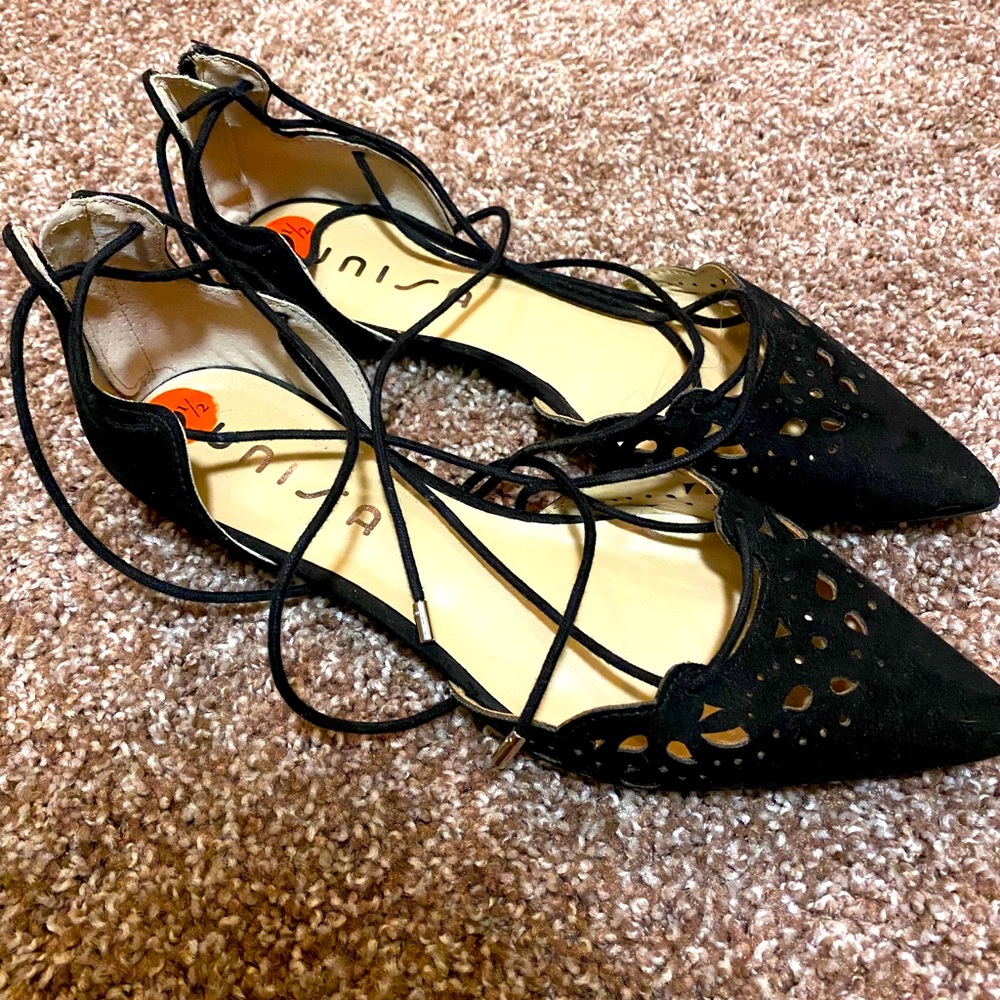 Lace up flats